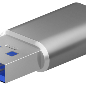 AISENS Mini Adaptador USB-C a USB 3.2 Gen2 3A Gris - Alta Velocidad y Compatibilidad