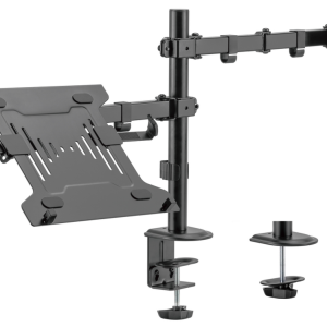 AISENS Soporte de Mesa Giratorio e Inclinable para Portátil y Monitor/TV 9Kg 17-32" Negro