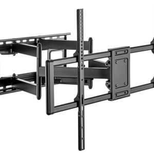 AISENS Soporte Pro Giratorio, Inclinable y Nivelable para Monitores y TV 60-120'' hasta 120kg - Negro
