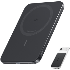 Anker A1665 Cargador inalámbrico 5000 mAh Negro - Carga rápida y portátil