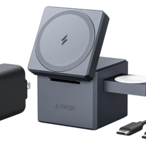 Anker Innovations Y1811G11 Cargador Inalámbrico Rápido para Auriculares, Smartphone y Reloj Inteligente Negro