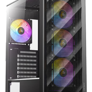 Antec AX85 ARGB Midi Tower Negro – Caja PC Gaming con Iluminación ARGB