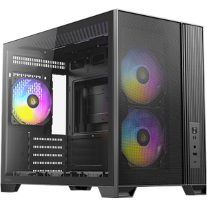 Antec FLUX M Micro Torre Negro - Diseño Compacto y Alta Ventilación