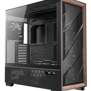 Antec FLUX PRO EUV Full Tower Negro con Detalles en Madera - Alta Ventilación y Diseño Premium