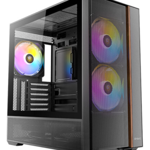 Antec FLUX REAR Midi Tower Negro - Caja PC Gaming y Alta Ventilación