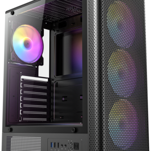 Antec VX-310 ARGB Midi Tower Negro con Iluminación RGB y Ventilación Óptima
