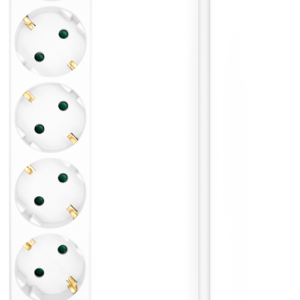 Base Múltiple AISENS 6 Tomas con Interruptor y Cable 1.4m Blanco