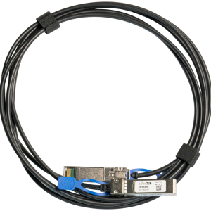 Cable de fibra óptica Mikrotik XS+DA0001 1m SFP/SFP+/SFP28 Negro