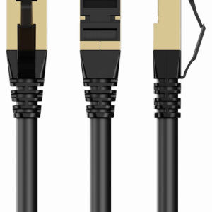 Cable de red Gembird PP8-LSZHCU-BK-5M Negro Cat8 S/FTP (S-STP) de 5 metros