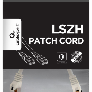 Cable de red Gembird PP6A-LSZHCU-W Blanco 0,25 m Cat6a S/FTP (S-STP)