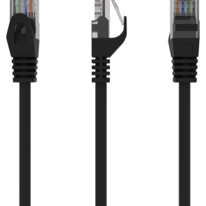 Cable de Red Gembird PP6U-0.25M/BK Cat6 U/UTP Negro 0,25 m - Alta Velocidad y Fiabilidad