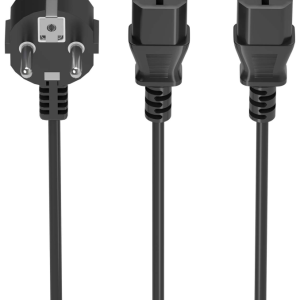 Cable de transmisión AISENS A132-0865 3 m CEE7/7 Acoplador C13 doble