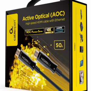Cable HDMI Tipo A Gembird CCBP-HDMI-AOC-50M-02 de 50 metros Negro