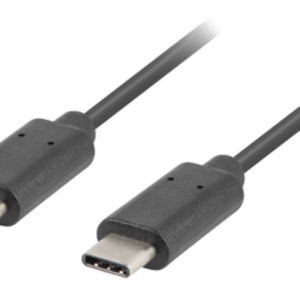 Cable Lanberg USB 2.0 a USB C 1 m Negro - Alta Velocidad y Durabilidad