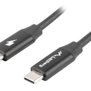 Cable Lanberg USB C a USB 2.0 0,5 m Negro - Alta Velocidad y Compatibilidad