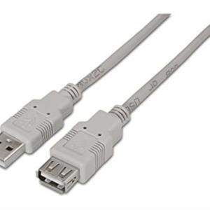 Cable USB 2.0 AISENS A101-0013 Beige 1,8 m USB A de Alta Velocidad