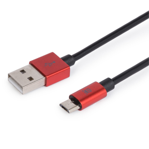 Cable USB 2.0 Maillon Technologique Premium MTPMUR241 1m Rojo Micro-USB B