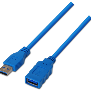 Cable USB AISENS A105-0045 USB 3.2 Gen 1 Azul 1 m USB A