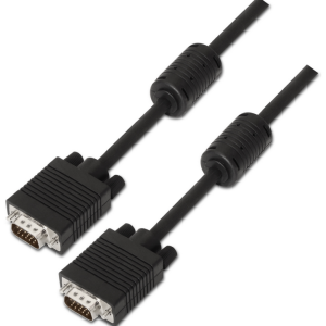 Cable VGA AISENS A113-0074 10 m Negro - Conexión VGA (D-Sub) de Alta Calidad