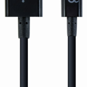 Cablexpert CC-USB2P-AMLM-2M Cable Lightning Negro 2m para Carga y Datos