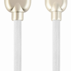 Cablexpert CC-USB2R-AMLM-2M-W cable Lightning Blanco de alta velocidad 2m