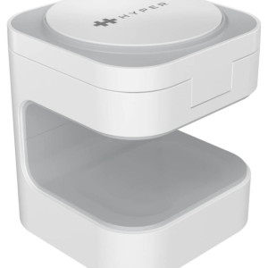 Cargador inalámbrico Targus HJ3320WHGL blanco para smartphone, auriculares y reloj inteligente con carga rápida
