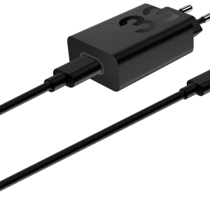 Cargador Motorola TurboPower 33W EU Universal Negro con Carga Rápida para Interior