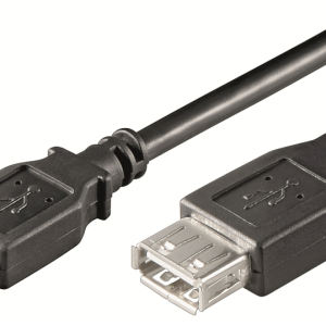 Ewent EC1011 Cable USB A 1 metro Negro – Conexión Rápida y Fiable
