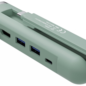 Ewent EW1148 Base para Portátil y Replicador de Puertos USB 3.2 Gen 1 Type-C Verde