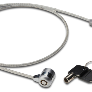 Ewent EW1242 Cable Antirrobo Negro de Acero Inoxidable 1,5 m - Seguridad Máxima