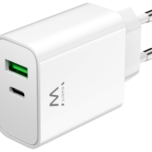 Ewent EW1325_R1 Cargador Universal Blanco con Carga Rápida para Dispositivos Móviles