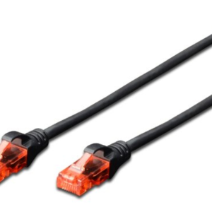 Ewent IM1020 Cable de Red Negro 3 m Cat6 U/UTP - Alta Velocidad y Conectividad Fiable