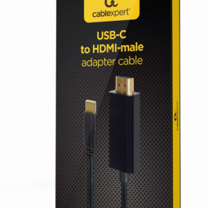 Gembird A-CM-HDMIM-02 Adaptador USB Tipo C a HDMI 2 m Negro - Cable Vídeo 4K