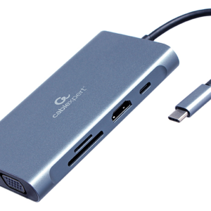 Gembird Base para Portátil con Replicador de Puertos USB 3.2 Gen 1 Type-A Gris