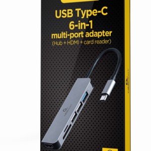 Gembird Base para Portátil y Replicador de Puertos USB 3.2 Gen 1 Type-C Gris