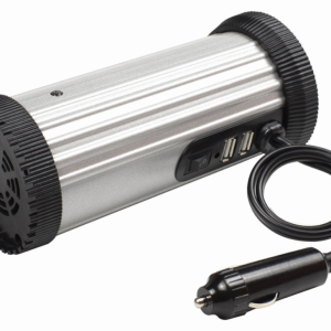 Gembird EG-PWC150-01 Adaptador e Inversor de Corriente para Auto 150W Negro y Gris