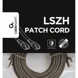 Gembird PP6A-LSZHCU-BK-10M Cable de Red Negro Cat6a S/FTP (S-STP) 10 Metros