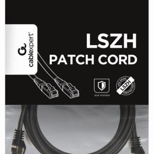 Gembird PP6A-LSZHCU-BK-3M Cable de Red Cat6a Negro S/FTP (S-STP) 3m