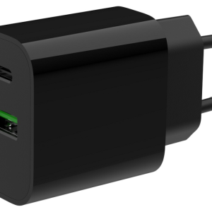 Gembird TA-UC-PDQC20-01-BK Cargador Universal Negro con Carga Rápida para Dispositivos Móviles