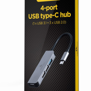 Gembird UHB-CM-U3P1U2P3-01 Base para Portátil y Replicador de Puertos USB 3.2 Gen 1 Tipo-C Plata