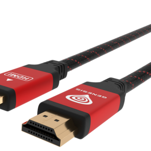 GENESIS NKA-0787 Cable HDMI 3 m Tipo A Negro y Rojo - Alta Definición