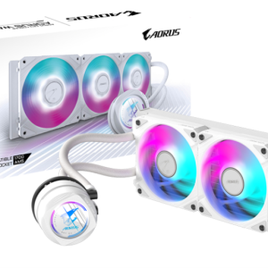 GIGABYTE AORUS WATERFORCE II 360 ICE - Refrigerador Líquido CPU AIO con 3 Ventiladores ARGB y Conexión Daisy-Chain