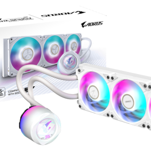 GIGABYTE AORUS WATERFORCE X II 360 ICE - Refrigeración Líquida Todo en Uno Blanca de 12 cm