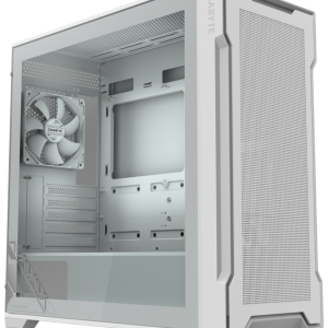 GIGABYTE C102 GLASS Midi Tower Blanco con Panel de Vidrio Templado y Diseño Moderno