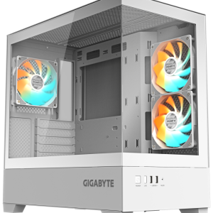 GIGABYTE C201 PANORAMIC ICE Midi Tower Blanco - Diseño Moderno y Refrigeración Superior