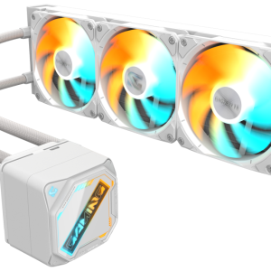 GIGABYTE GAMING 360 ICE - Refrigeración Líquida CPU con 3 Ventiladores ARGB y Mecanismo Enclavamiento