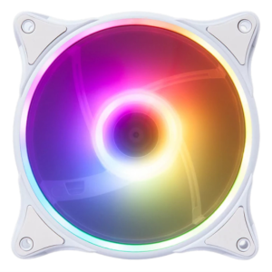 Hiditec N18 ARGB Ventilador PC 12 cm Blanco con Iluminación Personalizable