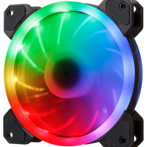 Hiditec N5-ARGB Ventilador PC 12 cm Negro con Iluminación RGB