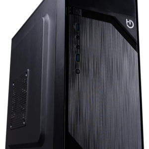Hiditec Q2 PRO PSU Mini Tower Negro - Caja Compacta y Potente para PC