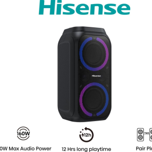 Hisense Party Rocket 160 Altavoz para fiestas Negro 160W con Iluminación LED